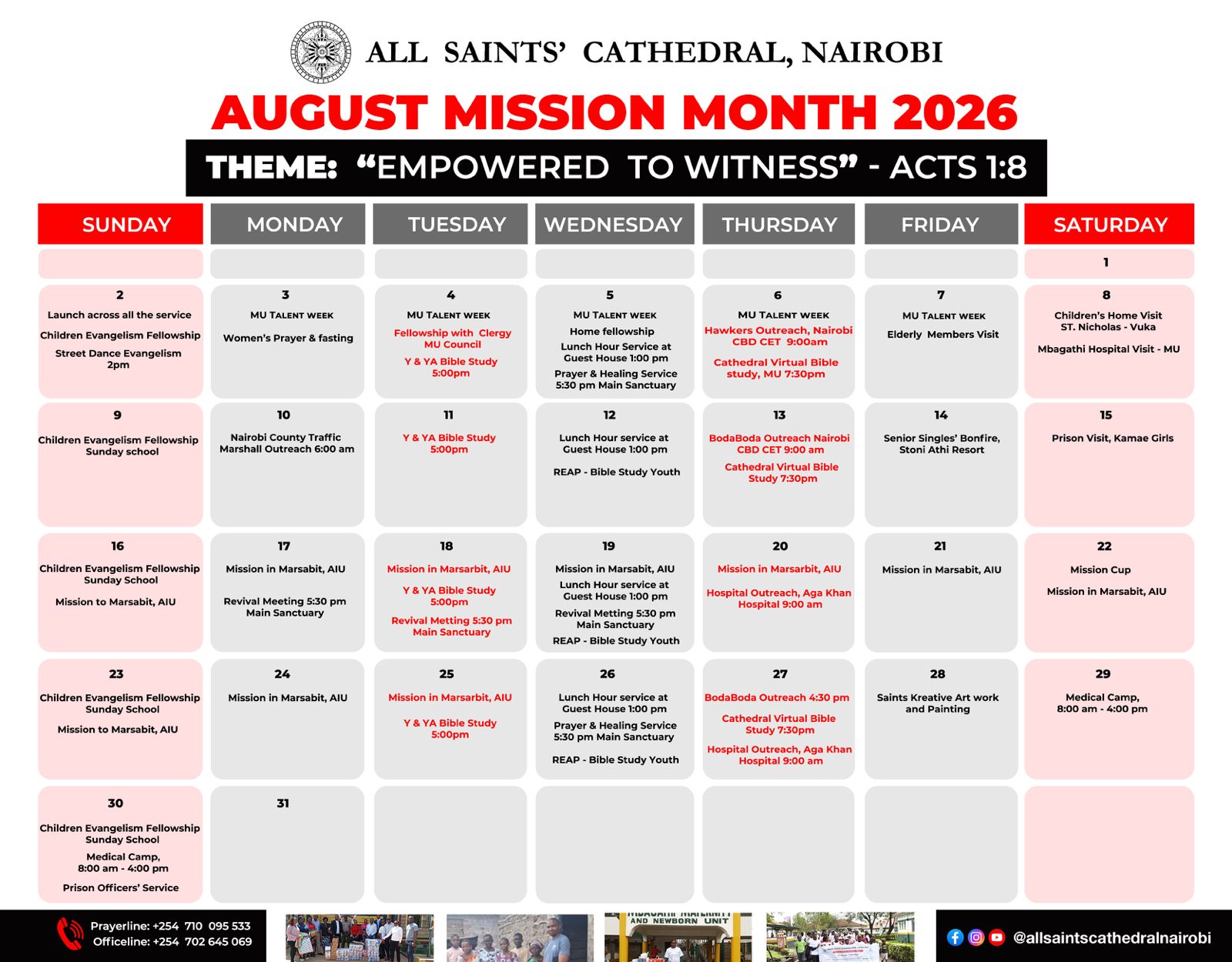 Mission month plan